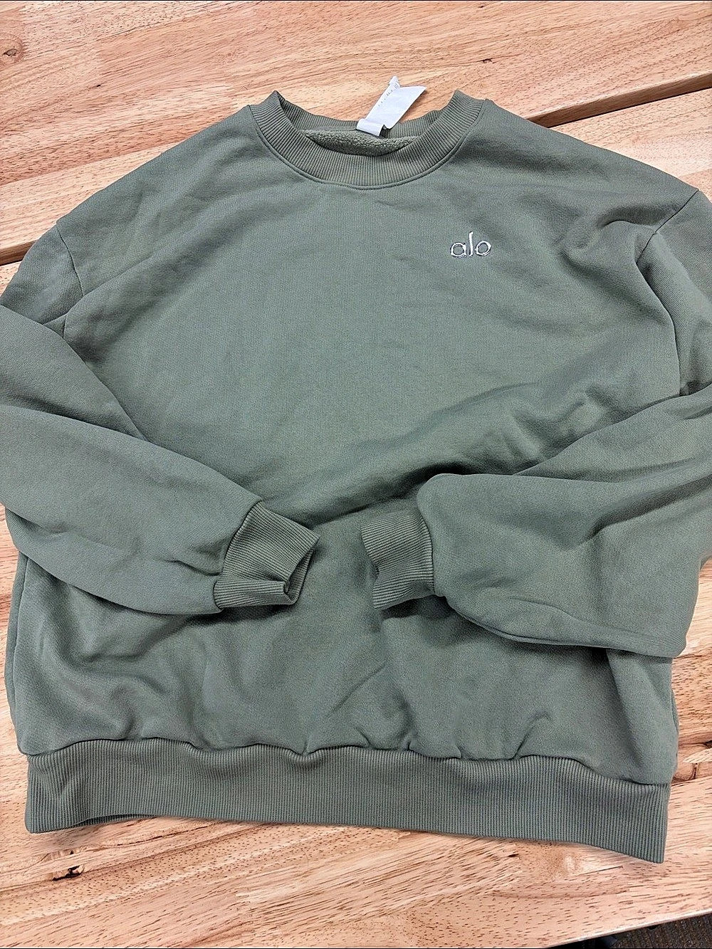 Alo Green Crewneck Sweatshirt Like New